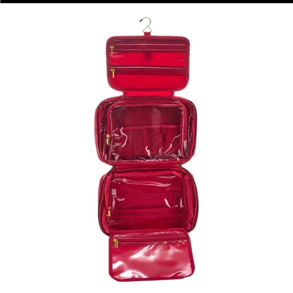 Joy Mangano Rich Brown Cosmetic Bag - Picture 3 of 4
